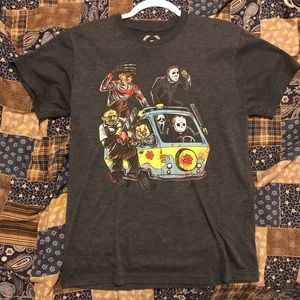 Small. Mystery Machine tee. Heathered Navy